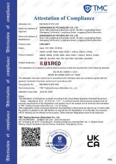 UKCA-LVD certificate from Shenzhen Getex Technology Co., Ltd.