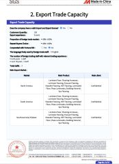 Certification Report certificate from Changzhou Richwood Decorative Material Co., Ltd.