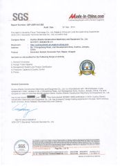 SGS certificate from Xuzhou Shenfu Construction Machinery and Equipment Co., Ltd.
