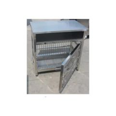 Vet Pet Treating Table Stainless Veterinary Dog Wet Treatment Table with Cage - Image 4