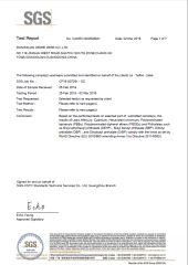 SGS certificate from Dongguan Dewei Wire Co., Ltd.