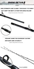 1.8m 2PCS Im8 Carbon Baitcasting Fishing Rods Moo 200 Line Class 3-7kg Sample Could Supply Production Capacity 50000 PCS / Month - Image 2