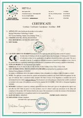 CERTIFICATE certificate from Sanhe Wk Electronic Technology Co., Ltd.