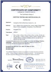 CE for deck oven certificate from Guangzhou Wei Ge Machinery Equipment Co., Ltd.