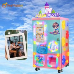 Red Rabbit LED Lighting Vending Jigsaw Puzzle Cutting Machine Compact Structure Exhibition Halls Jigsaw Puzzle Vending Machine - Image 1