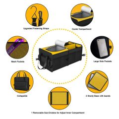 Car Trunk Organizer Collapsible Multi-Compartment Car Organizers - Image 3