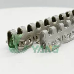 UYANG Butterfly Belt Fastener Silver 1Y MOQ100 15D Color Silver Origin China HS Code 7326909000 Transport Package Boxes Head Type Belt Fastener - Image 6