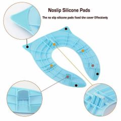BABY TOILET SEAT FOLDABLE Color Blue Material Pp Texture Sturdy Seat Shape Round Toilet Type Western Warranty No - Image 2