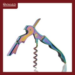 Stylish and Colorful Two Step Corkscrew Wine Bottle Opener - Image 2