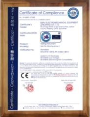 CE Certificate certificate from EBPu Electromechanical Equipment (Zhejiang) Co., Ltd.