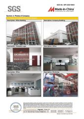 SGS REPORT certificate of Anhui Feiyan Pigment Co., Ltd. – certificate photo, supplier certificates section