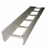 Ladder Type Cable Trays Height Range 50 Mm To 150 Mm Width Range 100 Mm To 1250 Mm Thickness Range 18 Swg To 10 Swg Surface Treatment Options Painted, Hot Dip - Image 1