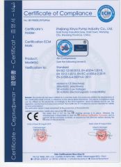 XINYA air compressor CE certificate from Zhejiang Xinya Pump Industry Co., Ltd