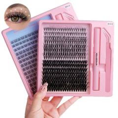 DIY Lashes Clusters Eyelash Extension 9-16mm Color Mixed Curvature D Origin China Specification 32 Sample Available Technics Hand - Image 3