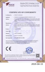CE of Diving Mask certificate from Dongguan Hongjun Sports Goods Co., Ltd.