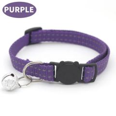 Custom Nylon Dog and Cat Collar Adjustable Reflective with Bell - Image 3