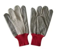 Economic Labor Protection Drill Cotton Work Gloves Origin China Length Short Size 10" 10.5" Color Customized HS Code 4203291090 - Image 6