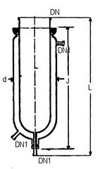 Glass Jacket Dn1 25, 40 Length 1100, 800, 850 Dn 100, 150, 225, 300 Jacket Length 650, 700, 950 Diameter 150, 225, 300, - Ablaze Glass Works Pyt.Ltd