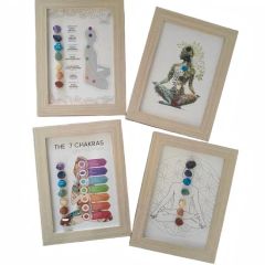 Natural Stone Picture Frame Colorful Original Crystal Mineral Ornaments - Qingdao Fun Sports Co., Ltd.
