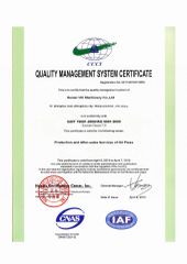 ISO9001:2008 certificate from Henan VIC Machinery Co., Ltd.