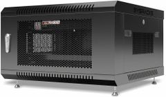 Sysracks 6U  Depth Wall Mount Color Black Rack Size 6U Brand Sysracks Rack Depth 600mm Material Alloy Steel External Depth 24 - Image 1