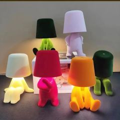 New Product Creative Modern Night Light Round Head Sit Table Lamp - Image 5