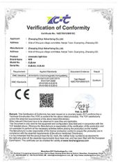 CE certificate of cinematic light box certificate from Zhaoqing dingyi advertising production co. LTD