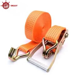 Polyester Ratchet Tie Strap for General Cargo Fixing and Truck Transport - Image 5