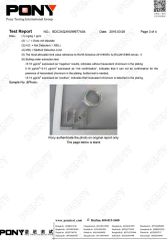 SS304-ROHS04 certificate from Rankoo Fastener Co., Ltd.
