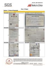 SUPPLIER ASSESSMENT REPORT certificate from Ningbo Haida Plastic Machinery Co., Ltd.