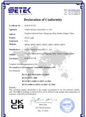 UKCA certificate from Ningbo Sunray Commodity Co., Ltd