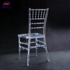 Stackable Disassembly Wedding Chairs Net Modern Style Transparent Acrylic Resin Hotel Chairs - Image 3