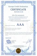 CE certificate of Qingdao Sanzeo Machinery Manufacturing Co., Ltd – certificate photo, supplier certificates section