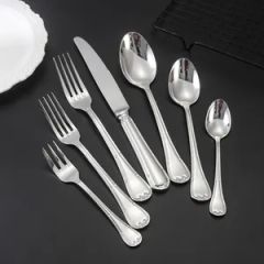 High End Cutlery Mbroidery Lace Knife Fork Spoon304 Stainless Steel Tableware Set - Jieyang Chuanxin Hardware Product Factory