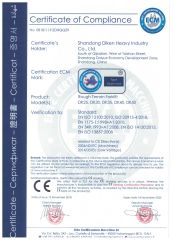 CE certificate from Shandong Diken Heavy Industry Co., Ltd.
