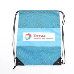 Promotional Custom Nylon Mesh Sport Drawstring Bags Color Pink Weight 120g Capcity 5-10kgs Logo Customized Type - Image 1