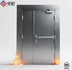 Steel UL Certified Factory Fire Door Garage Style Modern Material Steel Open Style Swing Security Rating C Function Security - Nanchang Zhuohong Import&Export Co., Ltd