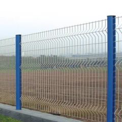 8 FT Welded Wire Mesh Fence Self-Lock Modern Security Metal Fence - HEBEI SKYHALL GLOBAL CO., LTD