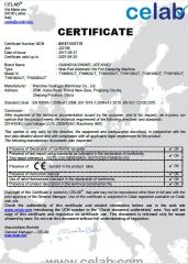 CE Certificate certificate of ZHEJIANG GUANGYA MACHINERY CO., LTD. – certificate photo, supplier certificates section