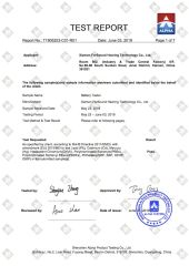 Battery Tester ROHS certificate from Xiamen Hi Hearing Technology Company Limited