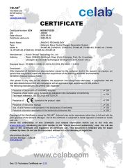 CE certificate from Hunan Zoy Medical Technology Co., Ltd.
