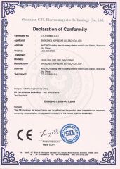 CE of 10.4" LCD monitor certificate from Shenzhen Hopestar Sci-Tech Co., Ltd.