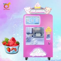 Red Rabbit Ice Cream Machine Maker Hard Ice Cream Soft Serve Vending Machine Snow Ice Cream Machine - Image 1