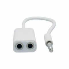 Audio Splitter Color White Connector No 2 Jack Size 3.5mm Material - Image 1