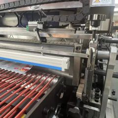 Three Side Sealing Double Feeding Moving Knife Double Cutter Bag Making Machine - Image 5