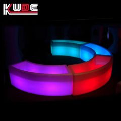 Lighting Portable LED Lighting Ottomans Bend Circle Stools Chair - Image 4