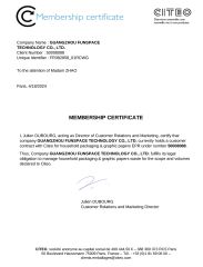 MEMBERSHIP CERTIFICATE certificate from Guangzhou Funspace Technology Co., Ltd.