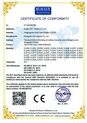 CE-EMC led flashing module certificate of Dongguan AST Industry Co., Ltd. – certificate photo, supplier certificates section