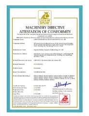 CE Excavator certificate of Shandong Daoji International Trade Co., Ltd. – certificate photo, supplier certificates section