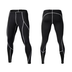Men Workout Pants and Long Sleeve Shirts Base Layer Top & Bottom Compression Set - Image 4